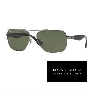 Ray-Ban Square Aviator Sunglasses Frame w/RX Lens